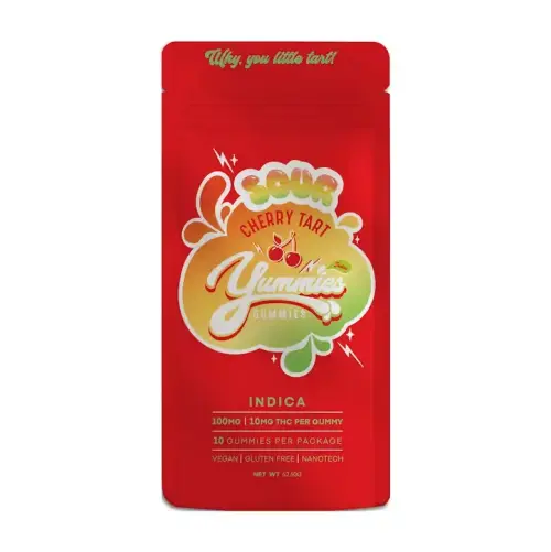 Photograph of product: Sour Cherry Tart Oui'd Gummies 100mg