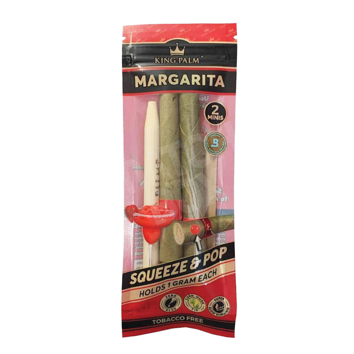 Photograph of product: King Palm Slim Pre-Roll Wraps  2pk -Margarita