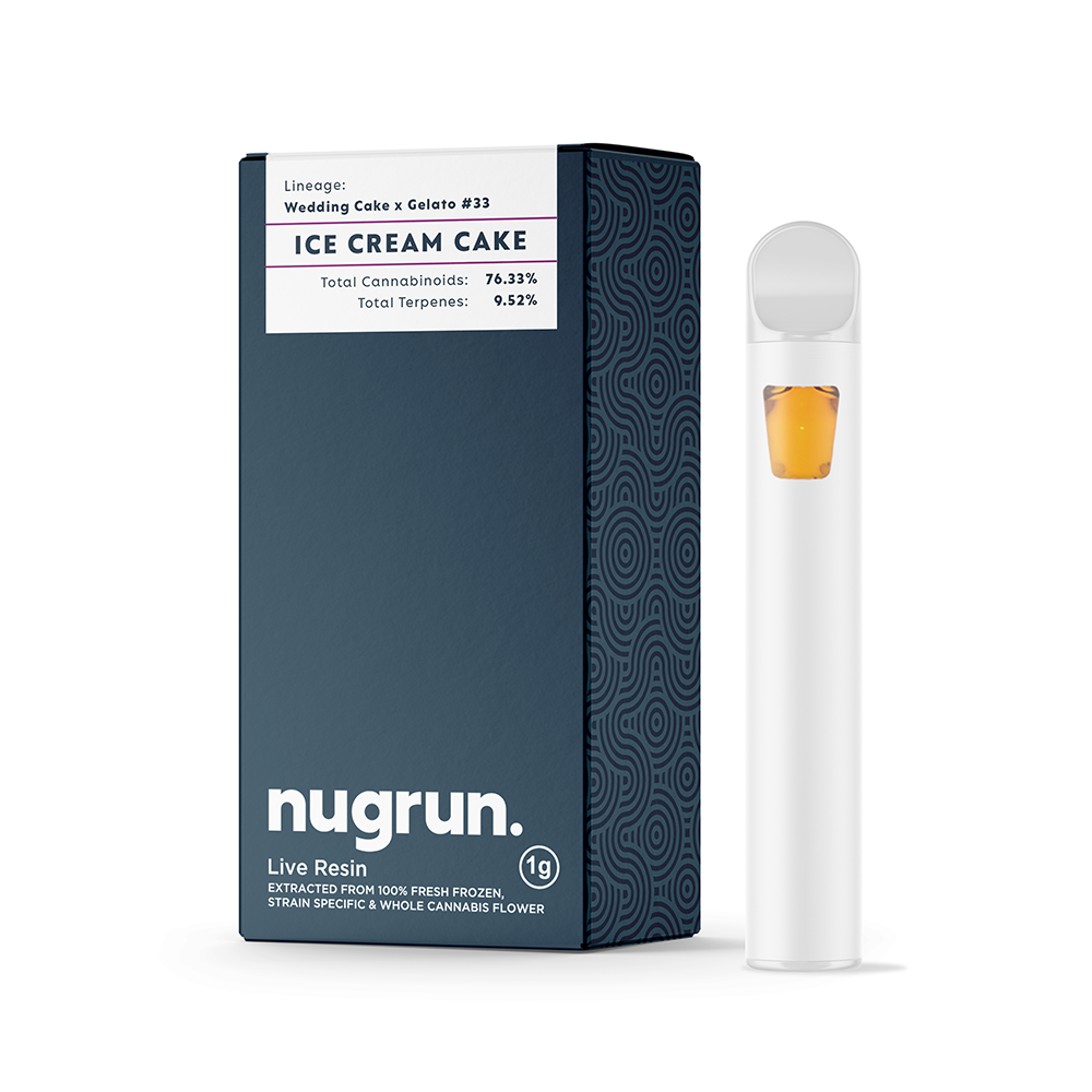 Photograph of product: Live Resin 1G All-In-One | Ice Cream Cake