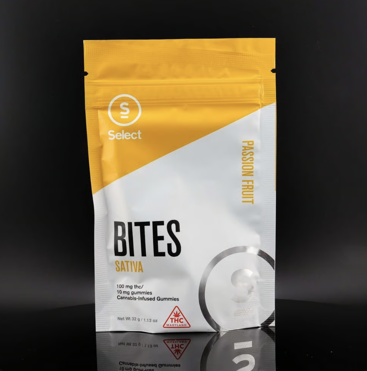 Photograph of product: 100mg Select Bites | Passion Fruit (Oui'd)