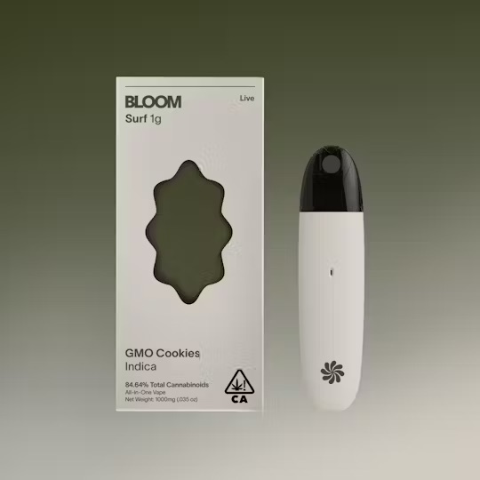 Photograph of product: Bloom | Disposable Live Surf | GMO Cookies (I) | 1g