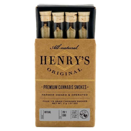 Photograph of product: RITUAL CBD 10:1 PREROLL PACK