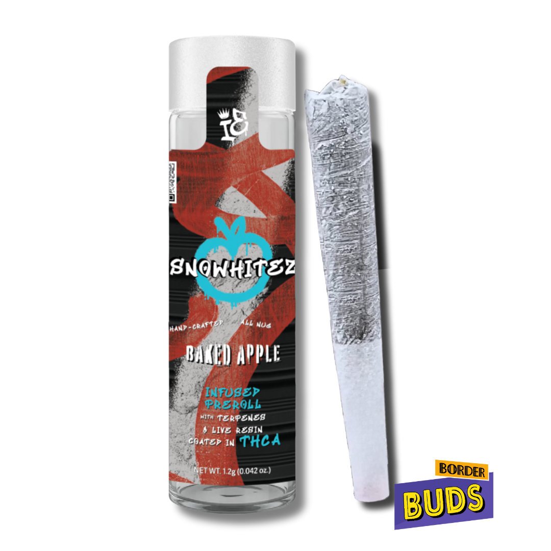 Photograph of product: Baked Apple | SnoWhitez | 1.2g | Infused Pre-Roll