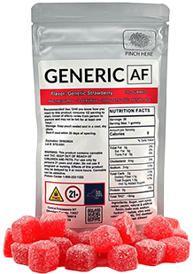Photograph of product: Generic AF - Generic Strawberry - 20ct Gummies