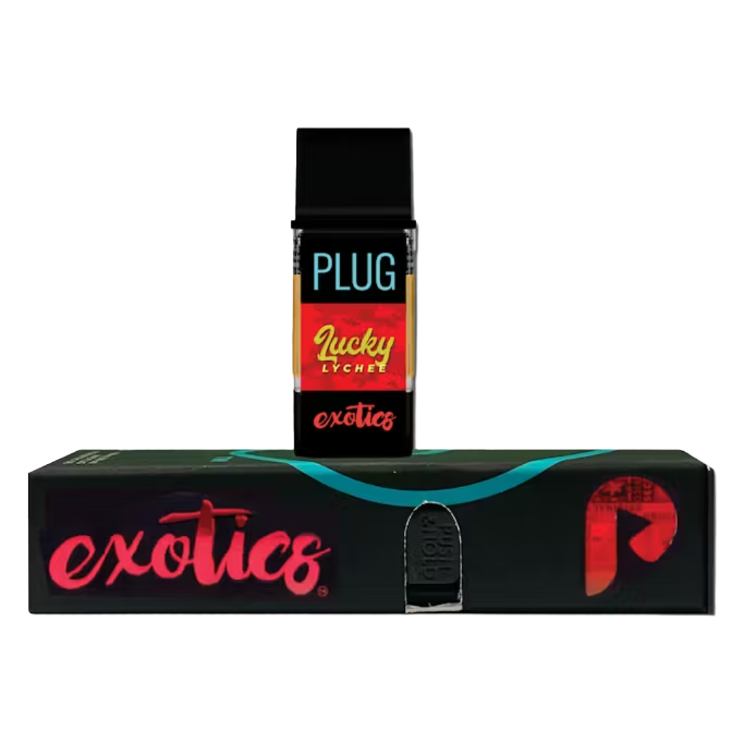 Photograph of product: PLUGPLAY - EXOTICS - LUCKY LYCHEE POD 1000MG