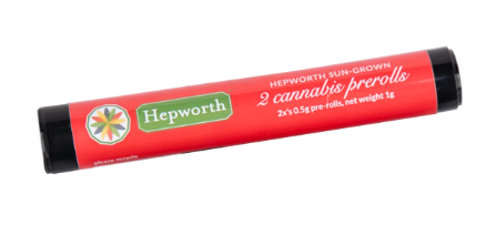 Photograph of product: Hepworth | Durban Poison x Soap | Pre Rolls | .5g 2pk
