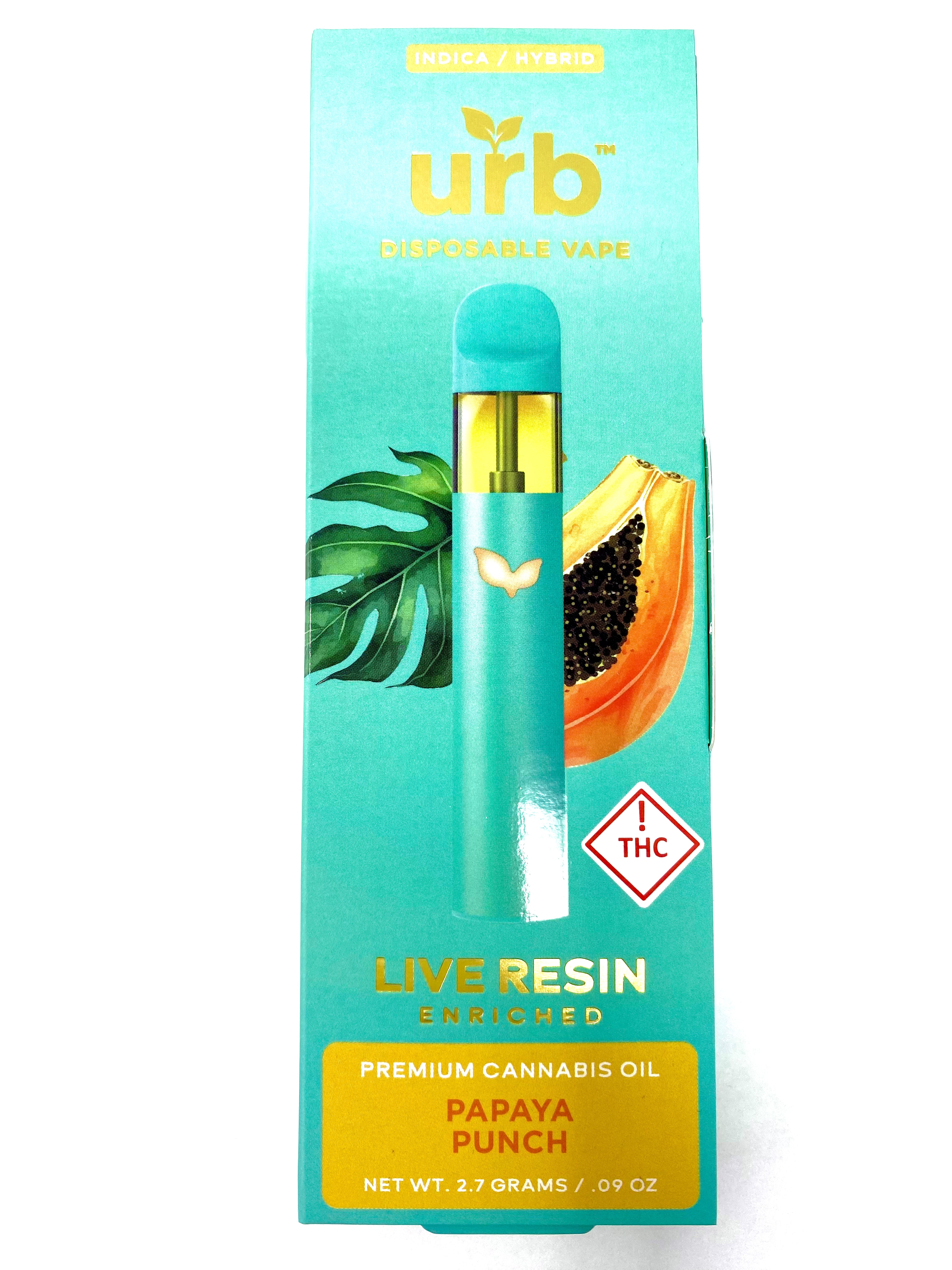 Photograph of product: Papaya Punch (2.7G) - Live Resin Enriched- Disposable