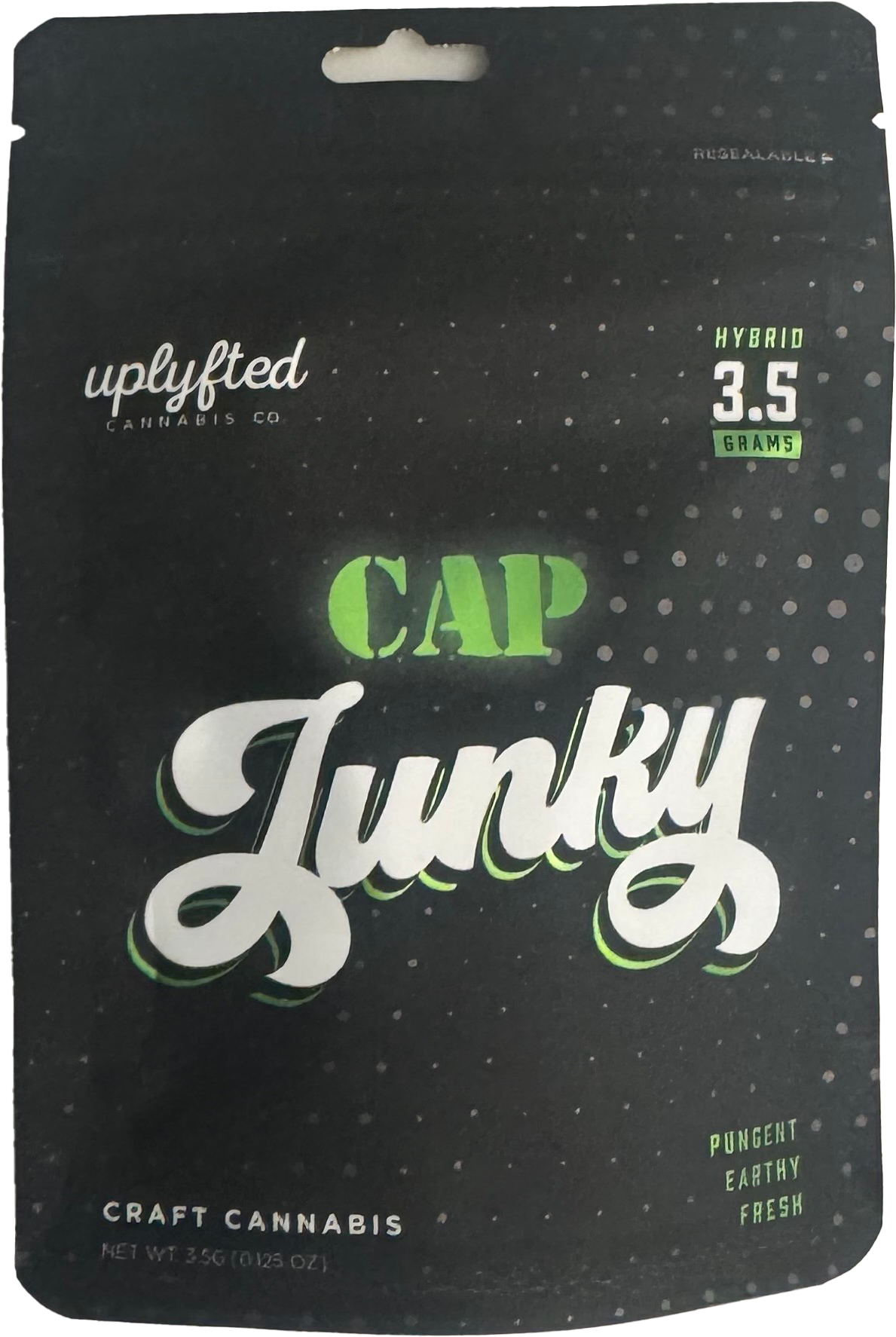 Photograph of product: UPLYFTED | CAP JUNKY | HYBRID | PRE-PACKED | 3.5G | REC