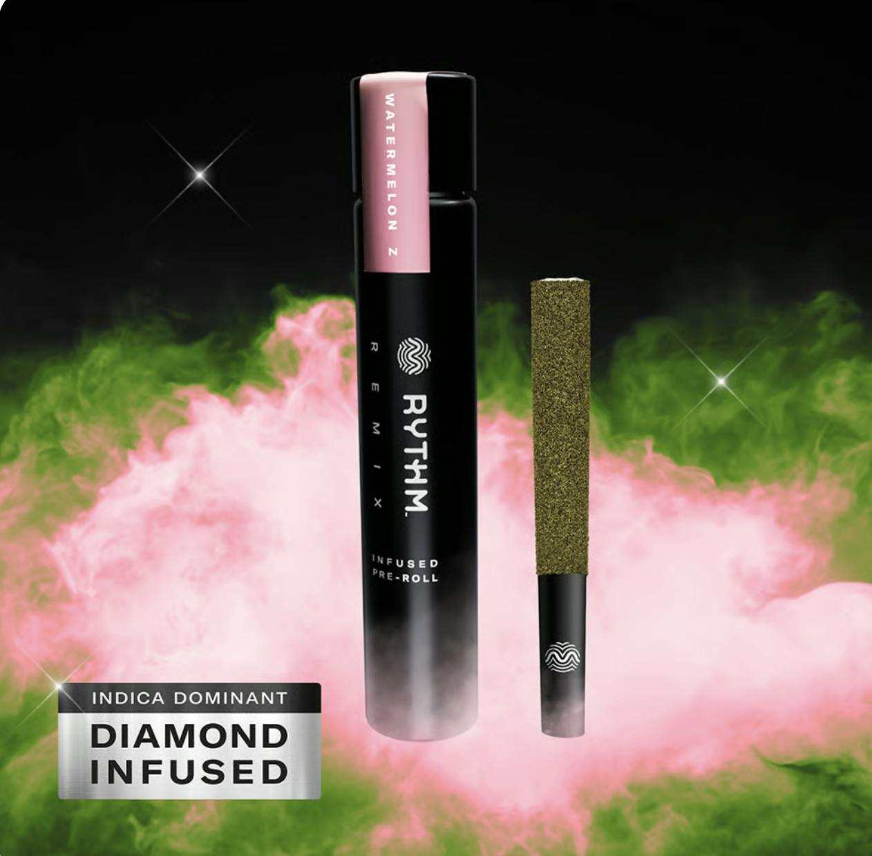 Photograph of product: Rythm REMIX Watermelon Z Infused Preroll - 1g