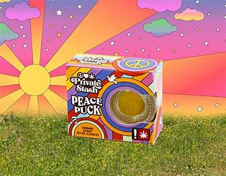 Photograph of product: Private Stash Peace Puck | CAP JUNKIE Cured Resin | 1g