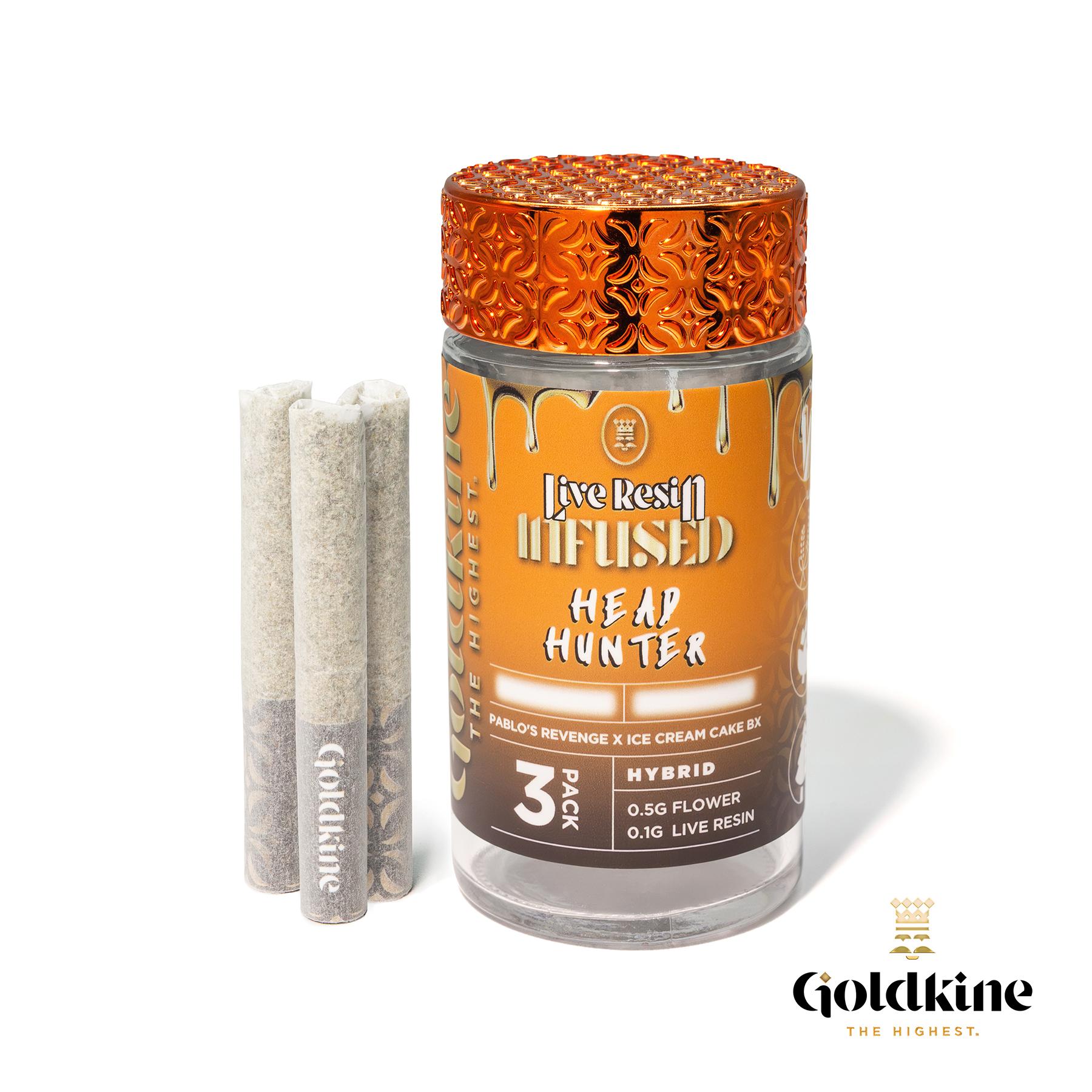 Photograph of product: Head Hunter | .6G Infused Prerolls 3PK
