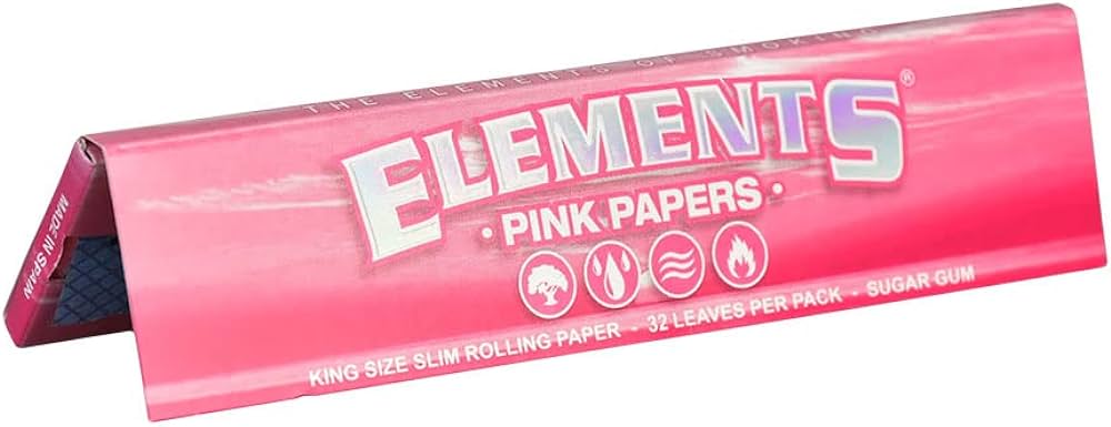 Photograph of product: King Size Pink Papers- ELEMENT