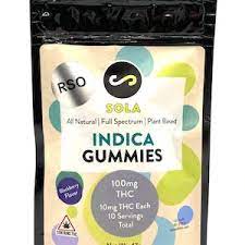 Photograph of product: Sola- Full Spectrum Oui'd Gummies (10pk X 25mg)