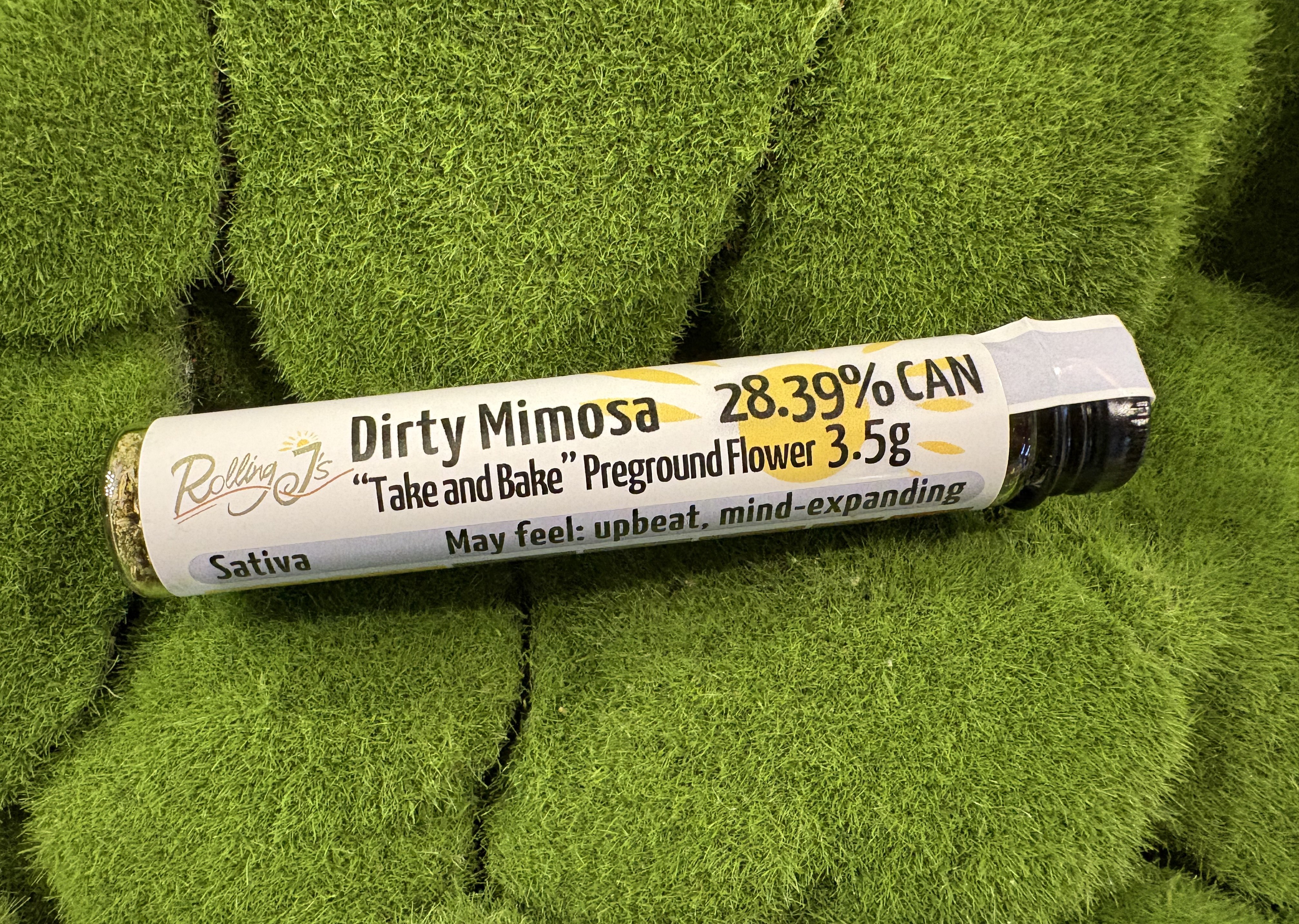 Photograph of product: 4. Pre Ground Flower | Dirty Mimosa | Rolling J's Farm - 4.2g