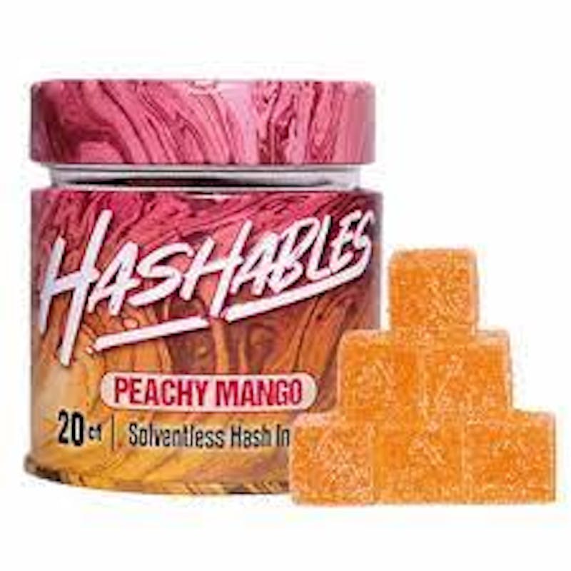 Photograph of Product: Hashables | Peachy Mango | Gummies | 5mg 20pk