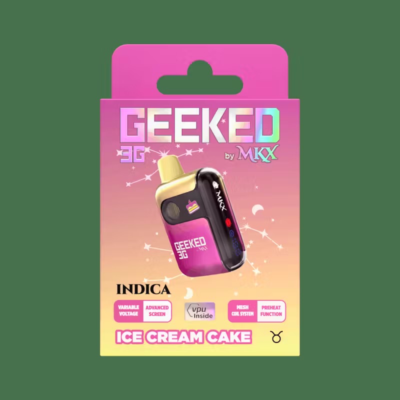 Photograph of product: GEEKED: Ice Cream Cake 3G Vape Disposable