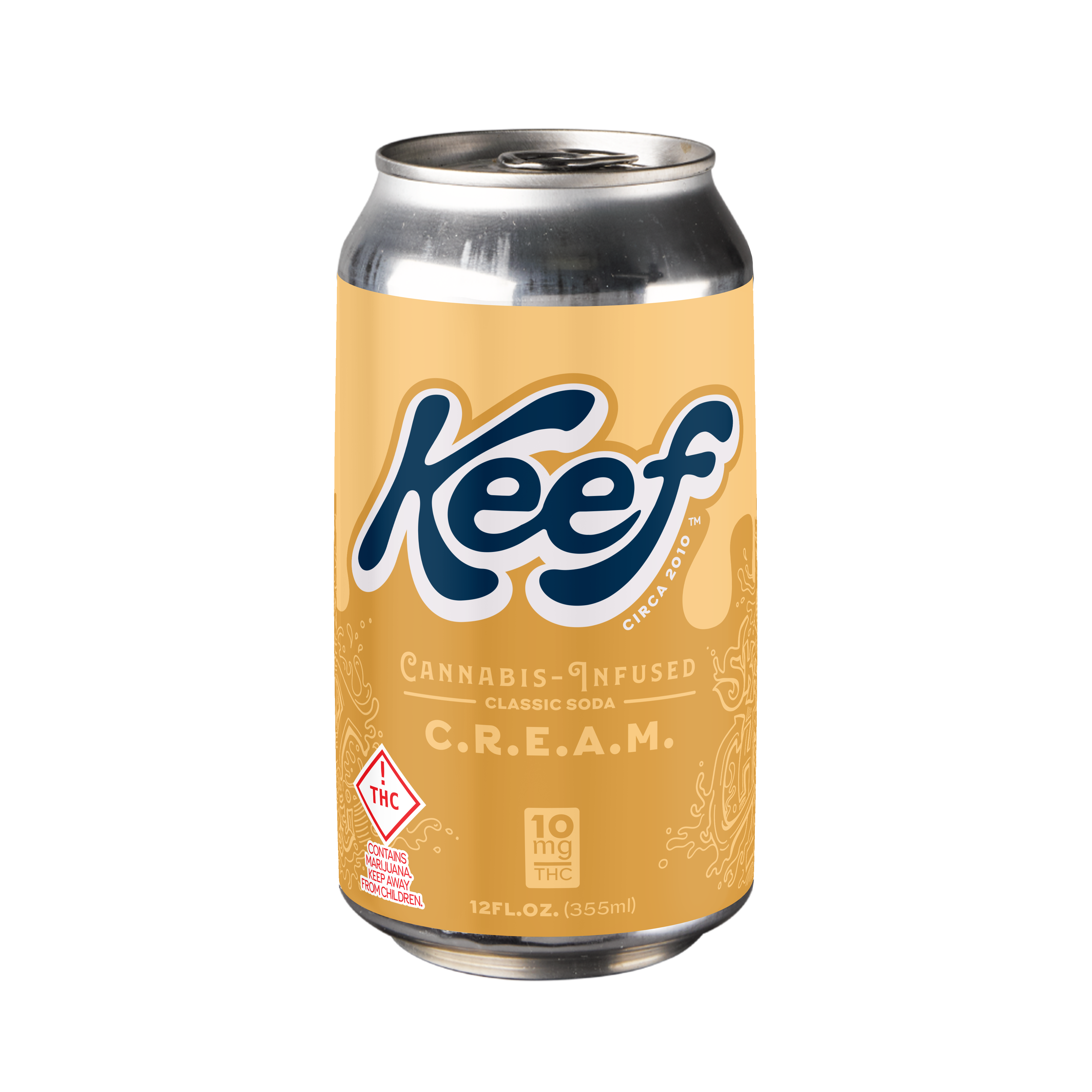 Photograph of product: Keef Cola (H) C.R.E.A.M. Cannabis Infused Soda 10mg