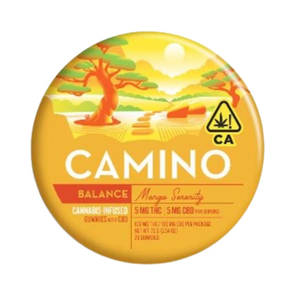 Photograph of product: MANGO SERENITY THC:CBD 1:1 100MG