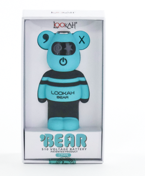 Photograph of product: Lookah - Bear 510 Battery - Cyan