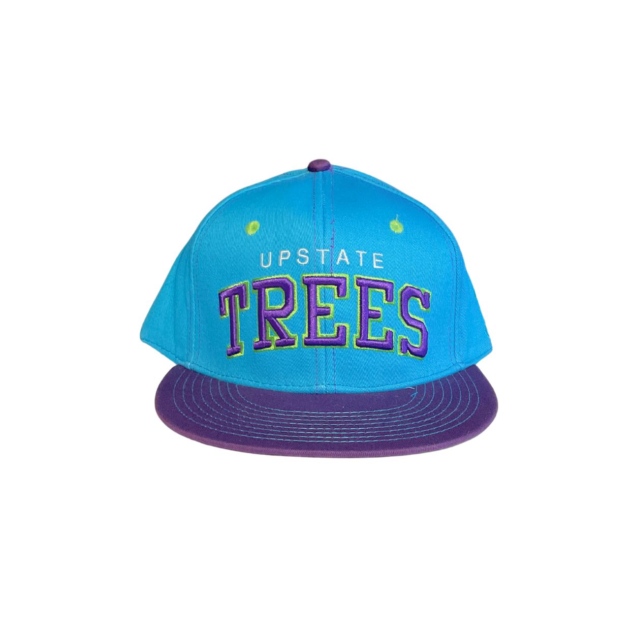 Photograph of product: Tree Shurts x Grassroots California Upstate Trees Snapback Hat w/ Stash Pocket - Teal