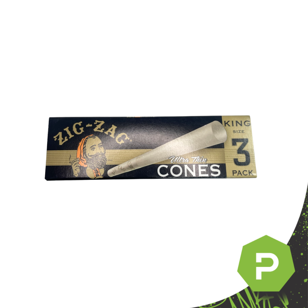 Photograph of product: Zig Zag King Size Cones Ultra Thin 3pk