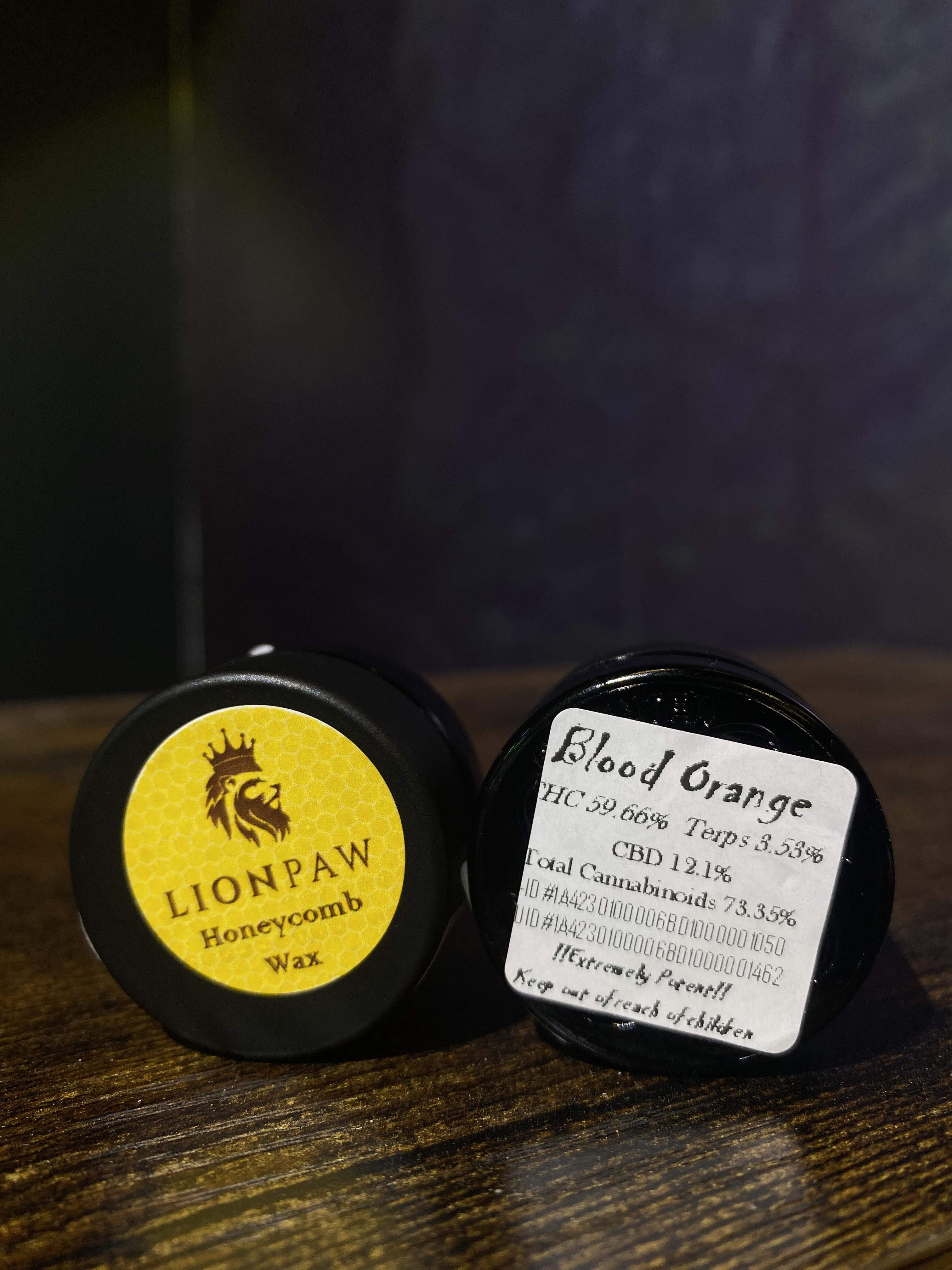 Photograph of product: Blood Orange Honeycomb Wax | Lions Paw