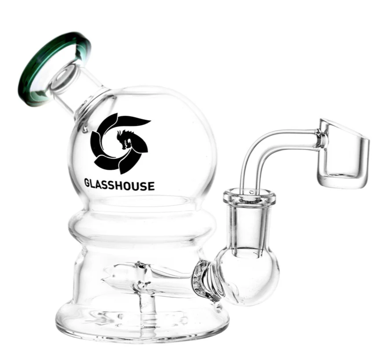 Photograph of product: Glass House Bubble Glass Dab Rig Set