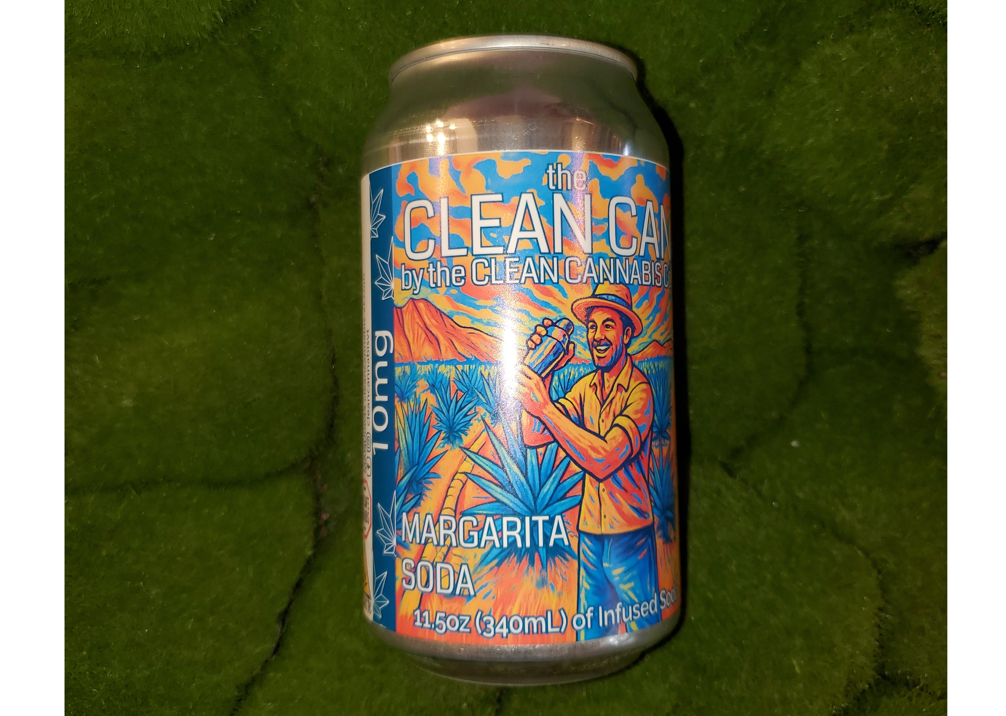 Photograph of product: 10mg Can | Margarita TH-oui Soda | The Clean Oui'd Company