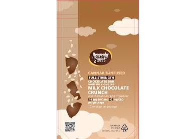 Photograph of product: HeavenlySweet - Milk Chocolate Crunch 100mg Chocolate Bar