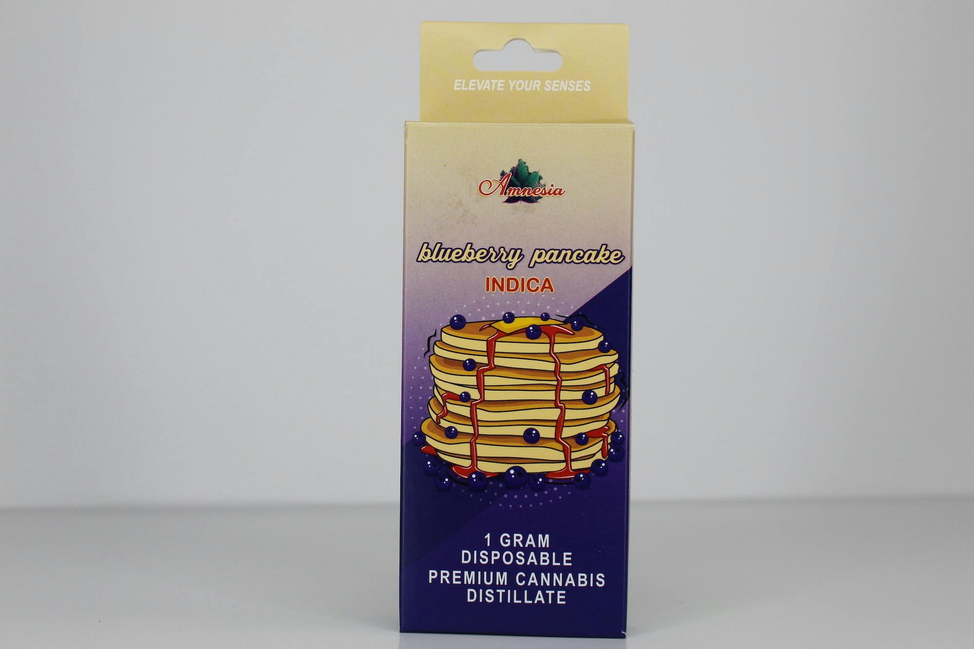 Photograph of product: Amnesia | Blueberry Pancake Disposable Vape Cart | 1g