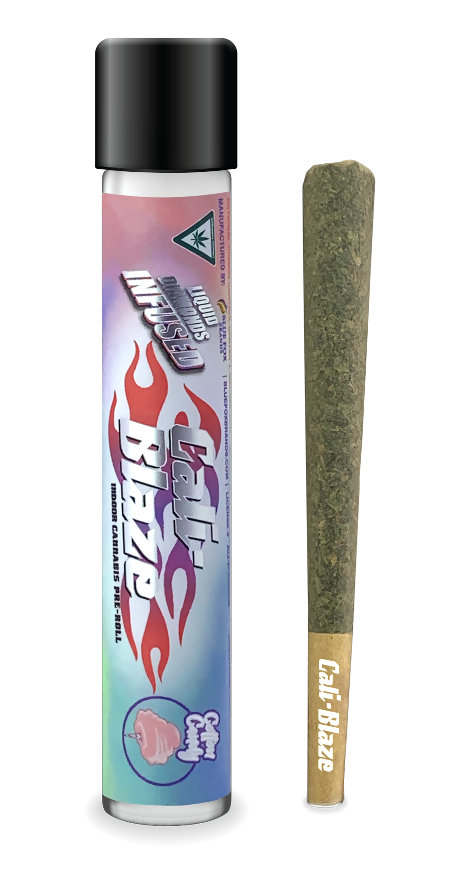 Photograph of product: Cali-Blaze - Infused Preroll - Cotton Candy