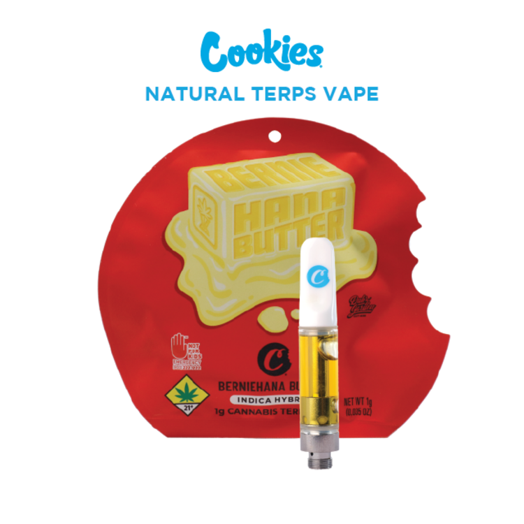 Photograph of product: Cookies: Berniehana Butter - Natural Terps Cartridge