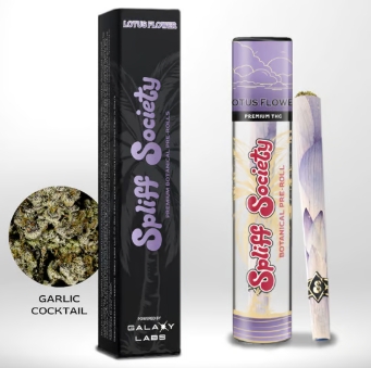 Photograph of product: GAL Spliff Society PreRoll - Lotus Flower Garlic Cocktail 1g