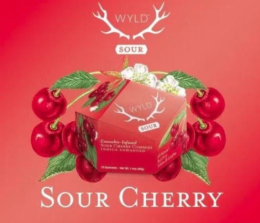 Photograph of product: Sour Cherry I 100mg Gummies