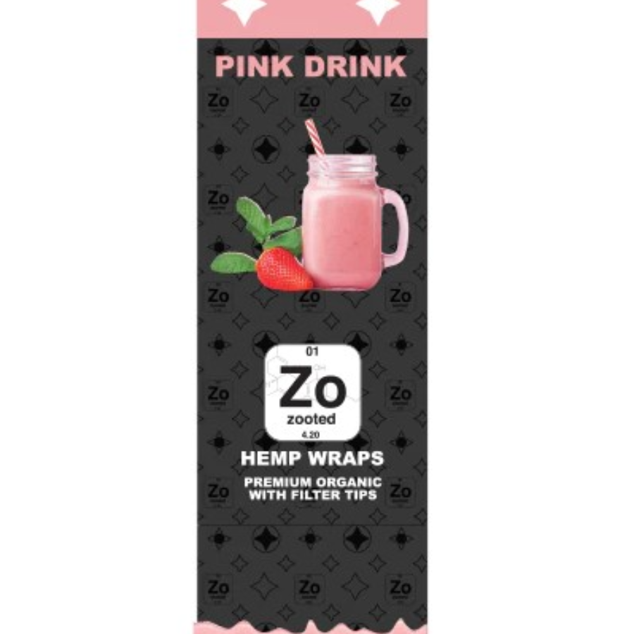 Photograph of product: Pink Drink | Hemp Wrap | Zooted