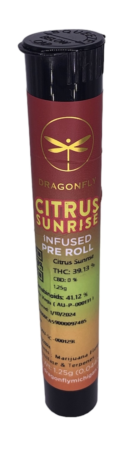 Photograph of product: Citrus Sunrise Infused Pre Roll