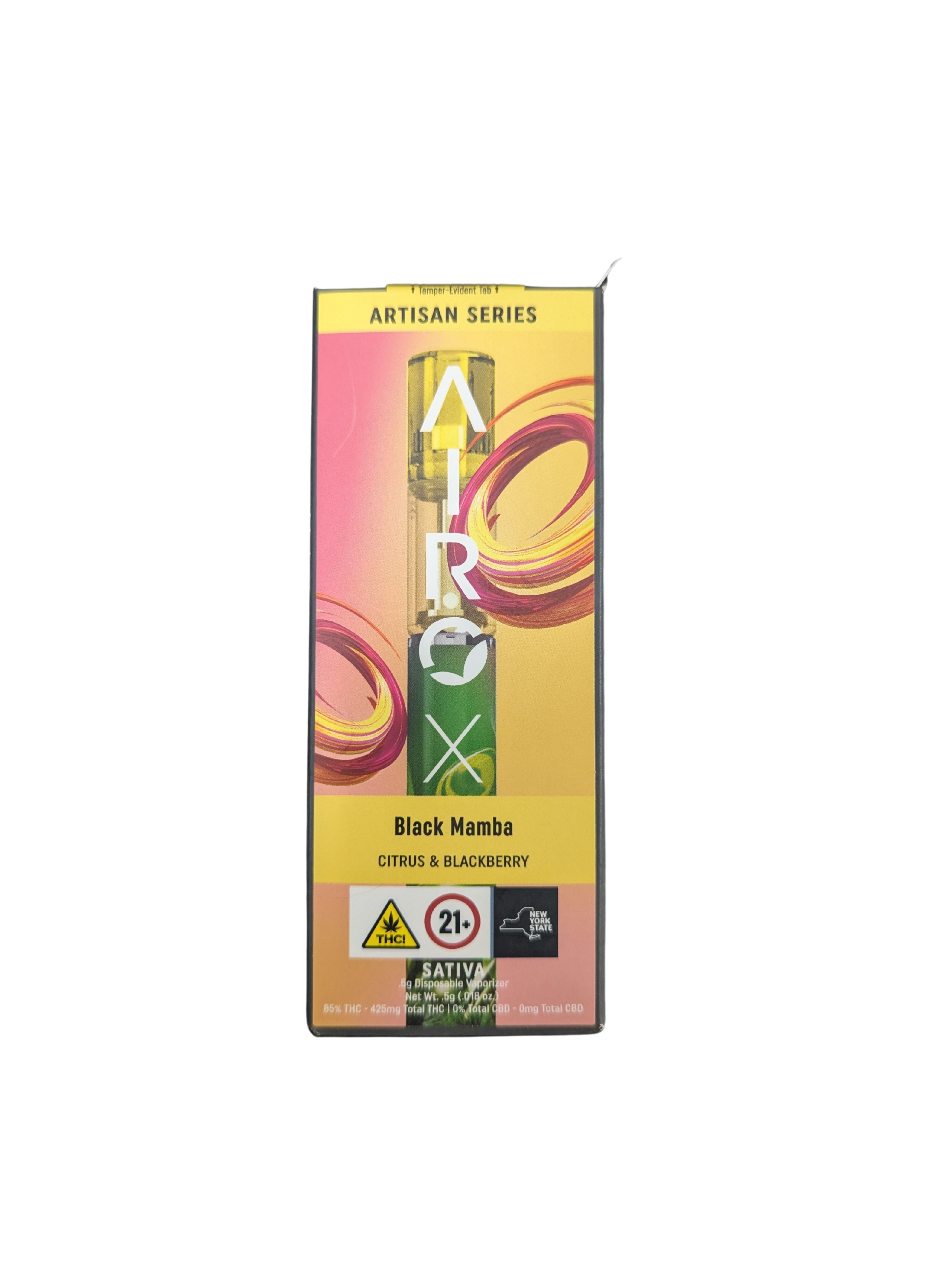 Photograph of product: Airo | Black Mamba | AIO Disposable Vape | .5g