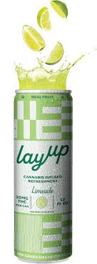 Photograph of product: LAYUP | 10MG FAST-ACTING TH-oui BEVERAGE | LIMEADE | 12OZ SINGLE