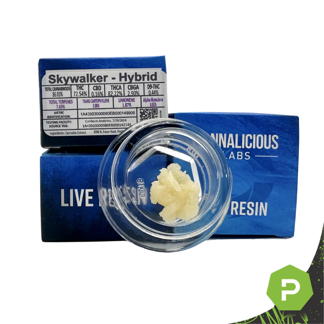 Photograph of product: Cannalicious | 1g Live Resin | Skywalker OG