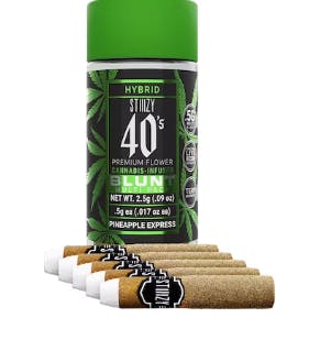 Photograph of product: Pineapple Express 40's Mini Blunts 5pk 2.5g - 