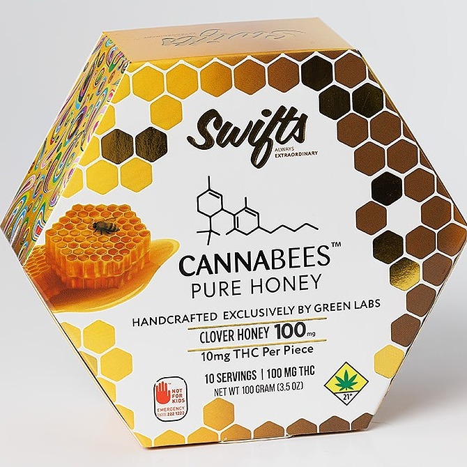 Photograph of product: Swifts - Honey - 100mg TH-oui Edible - 100g