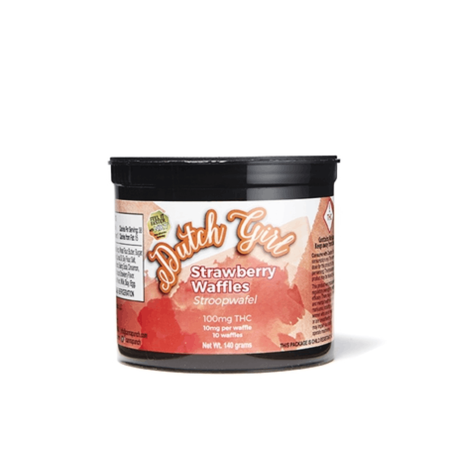 Photograph of product: Baked Goods 100mg - Dutch Girl - Strawberry Stroopwaffles