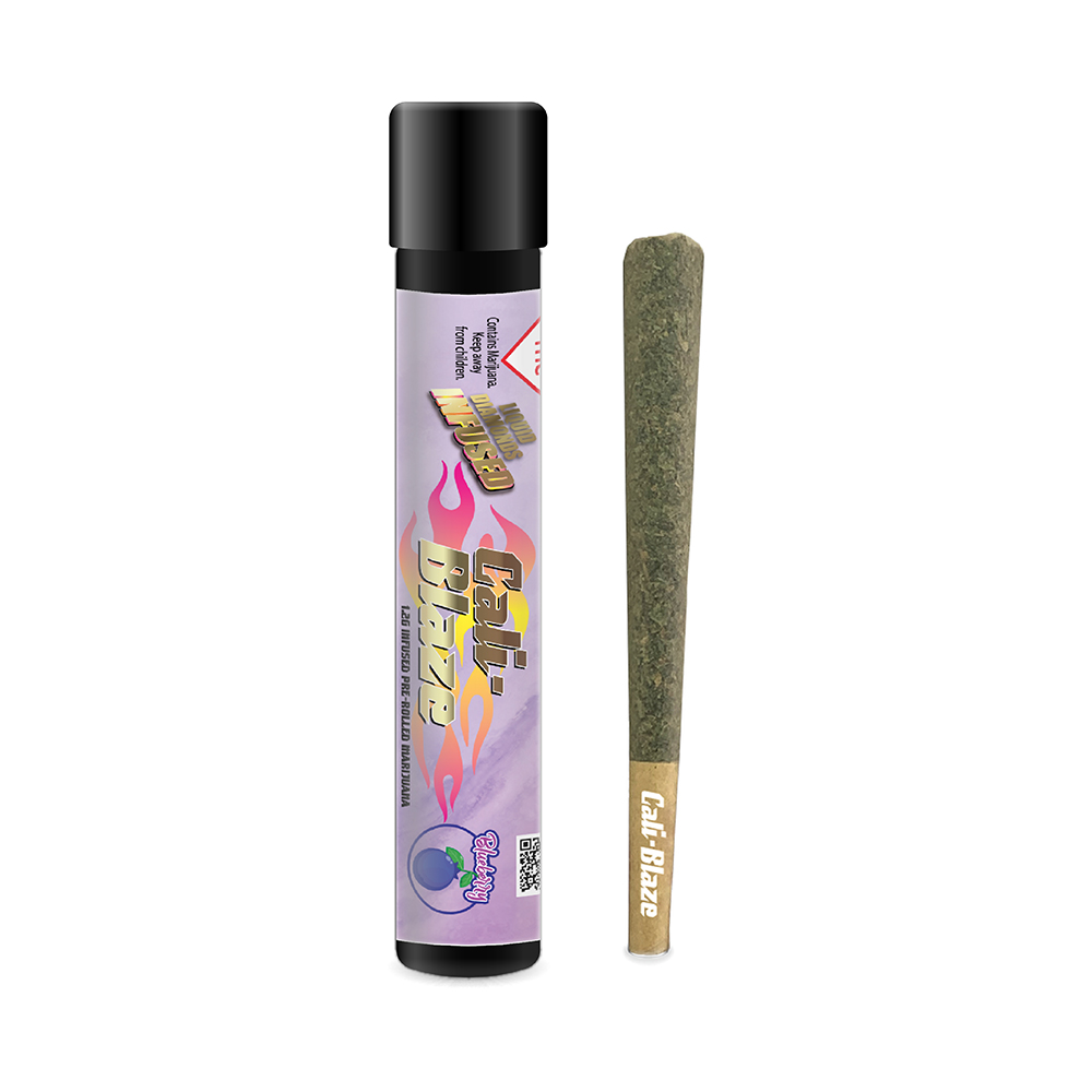 Photograph of product: Cali Blaze | Blueberry | 1.2g | Infused Pre-Roll