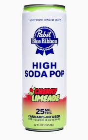 Photograph of product: PBR Cherry Limeade High Pop Soda 12oz 25mg