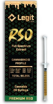 Photograph of product: RSO Oil Full Spectrum