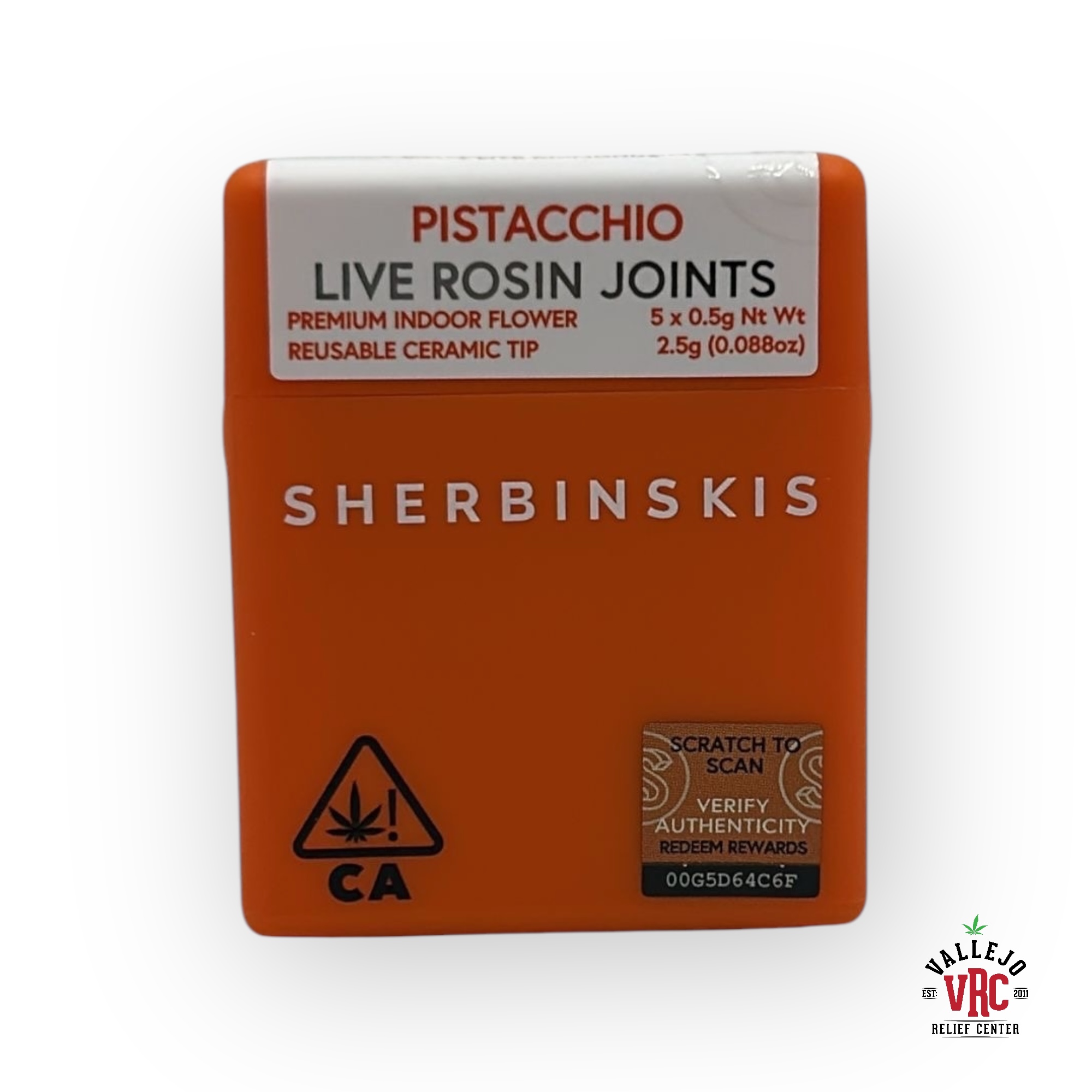 Photograph of product: PISTACCHIO INFUSED 5PK 2.5G