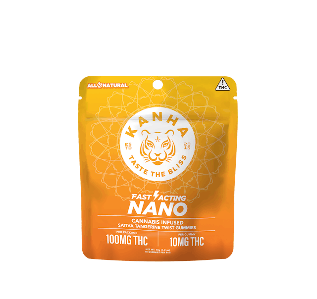 Photograph of product: Tangerine Twist NANO  | 100MG | 10-pack