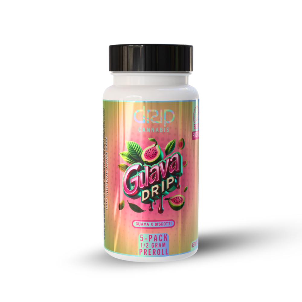Photograph of product: Guava Drip Pre-Roll | 5 x 0.5g