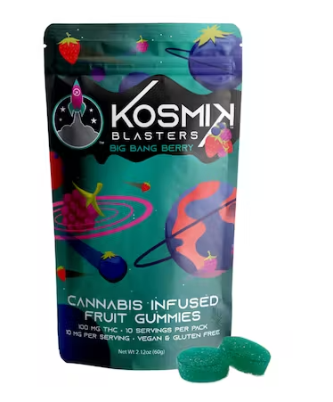 Photograph of product: Kosmik  - Big Bang Berry Gummies (10mg/100mg)
