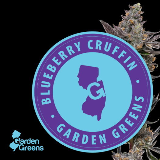 Photograph of product: Garden Greens - Blueberry Cruffin - 3.5g - Flower
